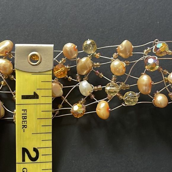 Rhinestone Pearl Bracelet - Picture 10 of 17